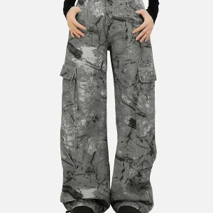 Aelfric Eden Grey Camouflage Cargo Pants