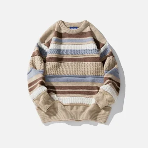 Aelfric Eden Stripe Color Blocking Sweater