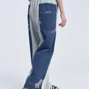 Aelfric Eden Denim Patchwork Sweatpants