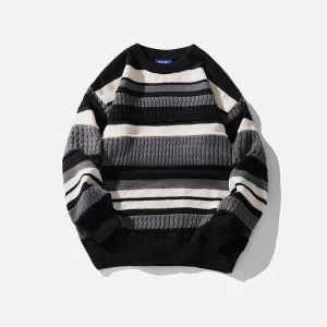 Aelfric Eden Stripe Color Blocking Sweater