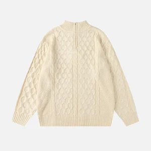 Aelfric Eden Retro 90s Half-Zip Knit Sweater