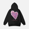 Aelfric Eden Pink Heart 3D Print Hoodie