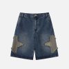 Aelfric Eden Star Tassel Patch Gradient Jorts