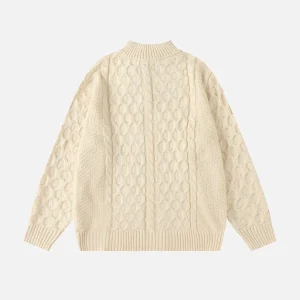 Aelfric Eden Retro 90s Half-Zip Knit Sweater