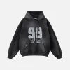 Aelfric Eden Graffiti Number Washed Hoodie