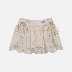 Aelfric Eden Mesh Lace Pleated Skirt