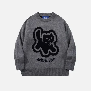 Aelfric Eden Cute Cat Graphic Sweater