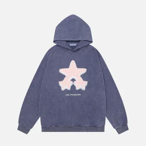 Aelfric Eden Blurring Star Washed Hoodie