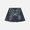 Aelfric Eden Fringe Butterfly Denim Skirt