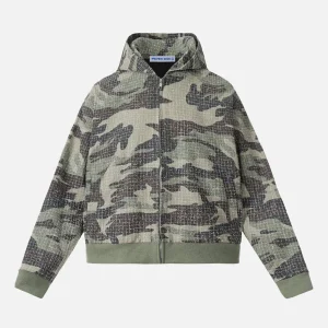 Aelfric Eden Camouflage Zip Up Hoodie