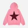 Aelfric Eden Star Design 3D Printed Color Contrast Hoodie