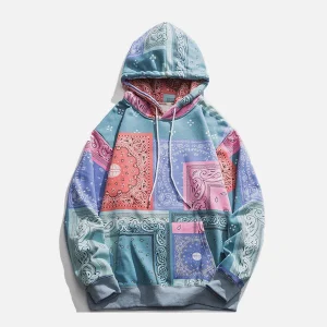 Aelfric Eden Patchwork Print Cashew Hoodie