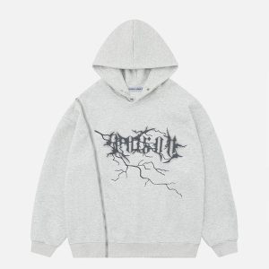 Aelfric Eden Lightning Print Hoodie