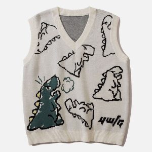 Aelfric Eden Little Dinosaur Graphic Sweater Vest