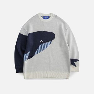 Aelfric Eden The Loneliest Whale Knit Sweater