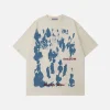 Aelfric Eden Character Inkjet Graffiti Print Tee