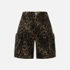 Aelfric Eden Big Pocket Leopard Print Shorts