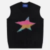 Aelfric Eden Flocking Star Print Sweater Vest