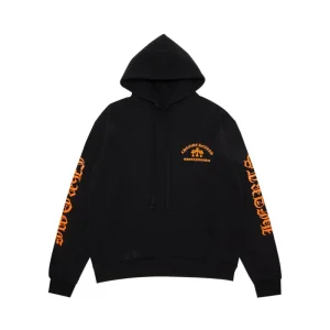 Chrome Hearts Orange King Taco Hoodie Black