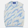 Aelfric Eden Flocking Zebra Pattern Sweater Vest