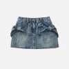 Aelfric Eden Bow Washed Denim Skirt