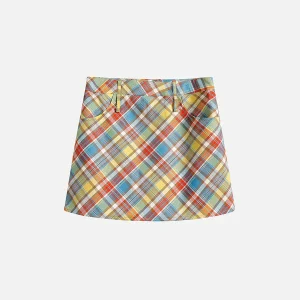 Aelfric Eden Colorful Plaid Skirt