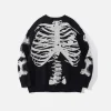 Aelfric Eden Skeleton Pattern Knit Sweater