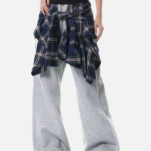 Aelfric Eden Plaid Layered Sweatpants