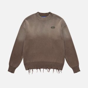 Aelfric Eden Washed Fringe Sweater