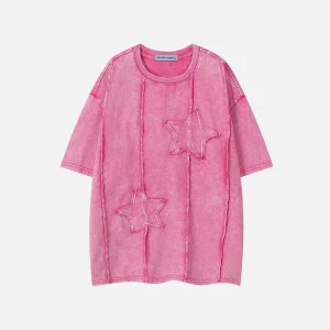 Aelfric Eden Applique Print Star Washed Tee