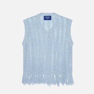 Aelfric Eden Open Knit Tassel Sweater Vest