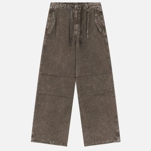 Aelfric Eden Washed Wrinkle Baggy Cargo Pants