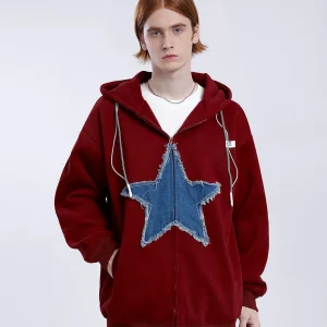 Aelfric Eden Starlight Denim Zip Up Hoodie