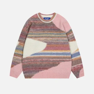 Aelfric Eden Irregular Color Blocking Sweater