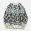 Aelfric Eden Ethnic Style Rhombus Sweater