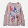 Aelfric Eden Graffiti Dog Knit Hoodie