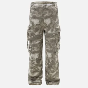 Aelfric Eden Camouflage Multi Pocket Cargo Pants