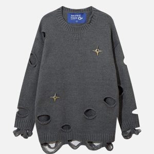 Aelfric Eden Distressed Star Sweater