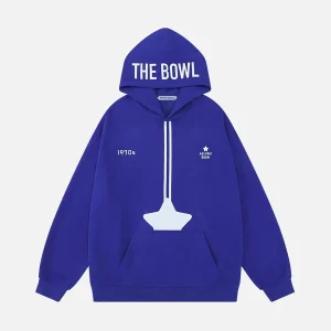 Aelfric Eden The Bowl City Vintage Printed Hoodie