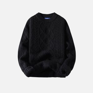 Aelfric Eden Solid Color Crew Neck Sweater