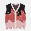 Aelfric Eden Irregular Color Blocking Sweater Vest