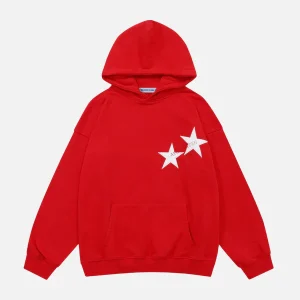 Aelfric Eden Star 3D Print Color Contrast Hoodie