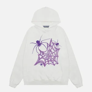 Aelfric Eden Heart Spider Web Print Hoodie