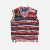 Aelfric Eden Distressed Stripe Sweater Vest