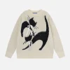 Aelfric Eden Bow Cat Graphic Sweater