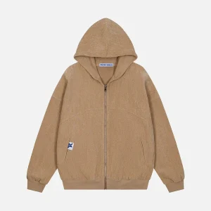 Aelfric Eden Basic Corduroy Zip Up Hoodie