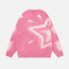 Aelfric Eden Star Graphic Pink Sweater