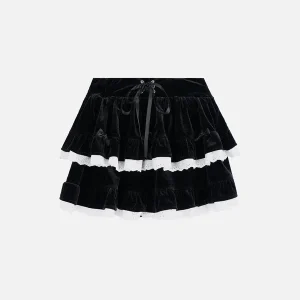 Aelfric Eden Lace Bow Patchwork Skirt