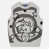 Aelfric Eden Cartoon Knit Sweater Vest