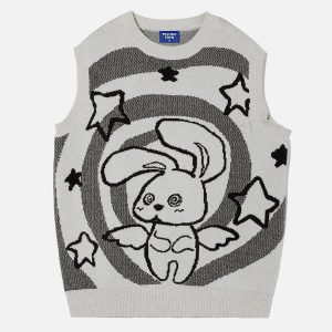 Aelfric Eden Cartoon Knit Sweater Vest